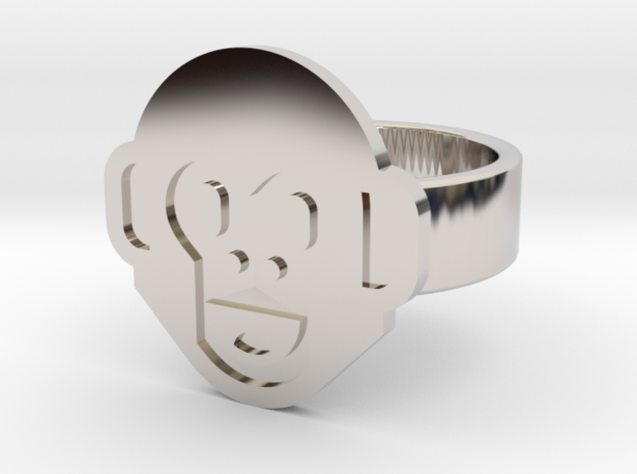 Monkey Ring 3d printed