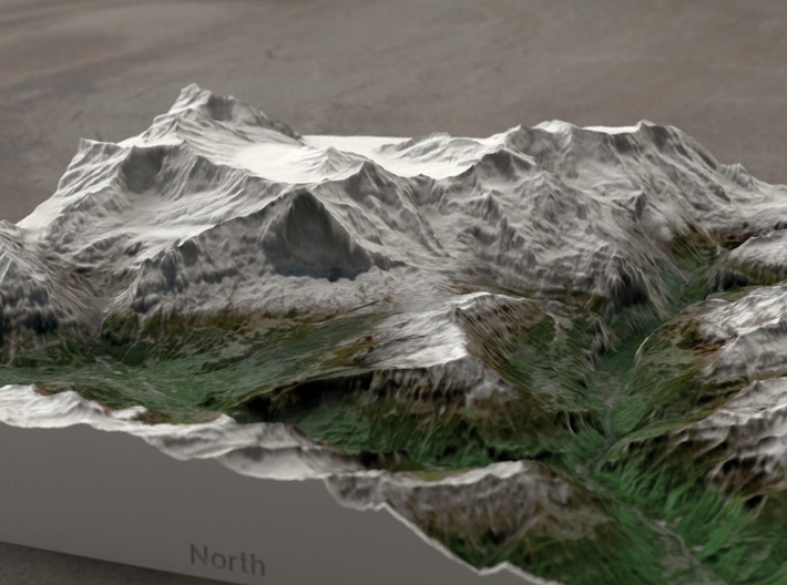 Jungfrau Region, Switzerland, 1:100000 Explorer 3d printed