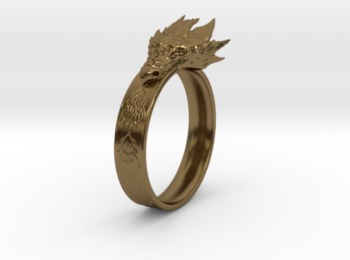 Dragon Ring (Size 8) 3d printed