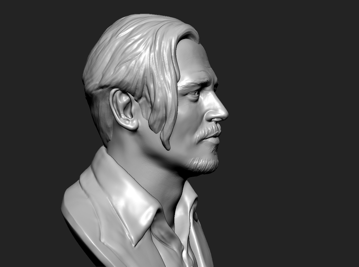 3D Sculpture of Johnny Depp 3d printed 