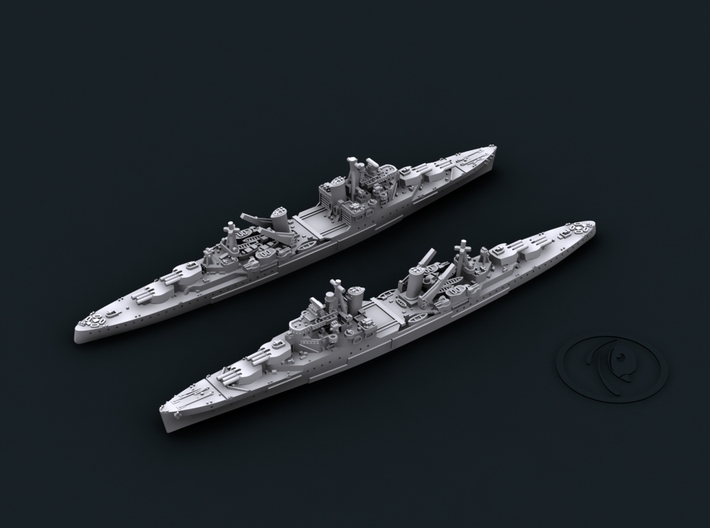 UK Town Class CLs (6 Ships*) 3d printed Glasgow [1942]