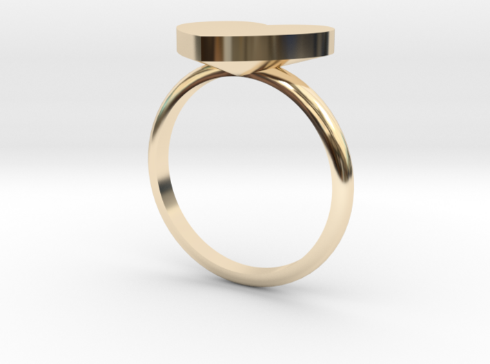 Heart Ring 3d printed