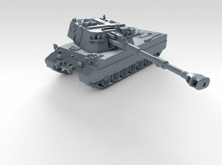 1/144 Italian Palmaria Self-Propelled Artillery 3d printed 3d render showing product detail