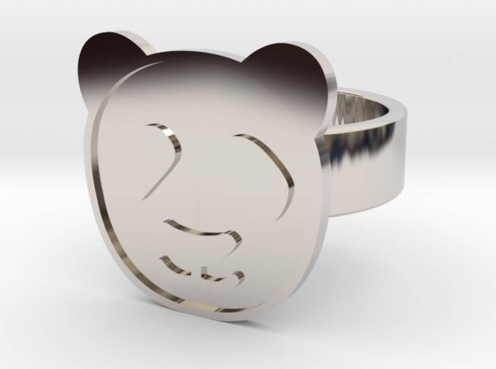 Panda Ring 3d printed