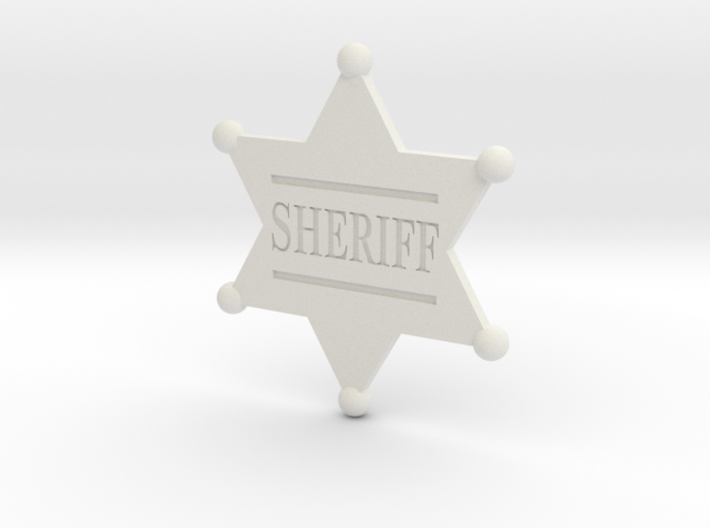 Sheriff badge 3d printed