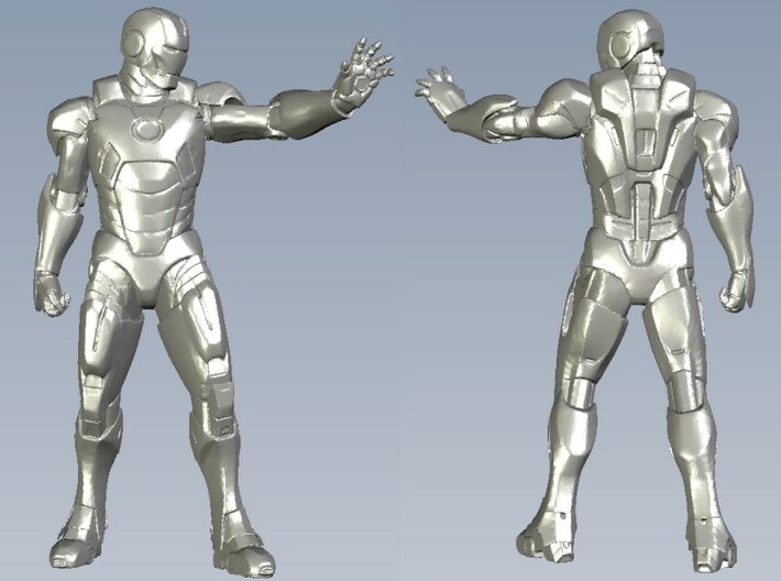 1/15 scale Iron Man superhero figure 3d printed 