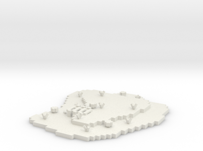 Land Platform Base 3d printed