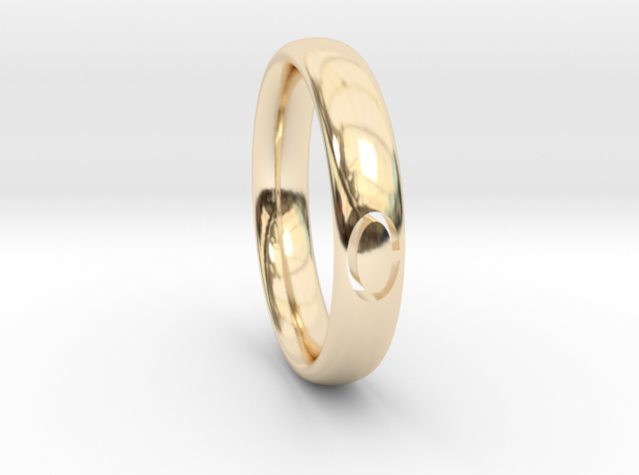 Simple Ellipse Ring 3d printed