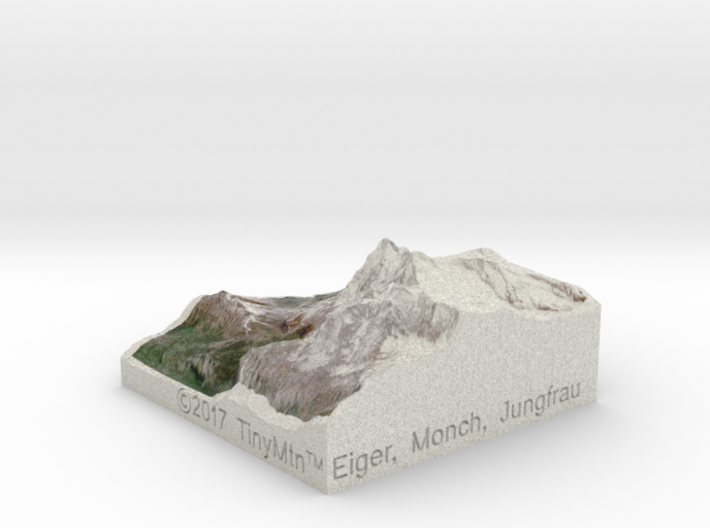 Eiger/Jungfrau, Switzerland, 1:250000 Explorer 3d printed 
