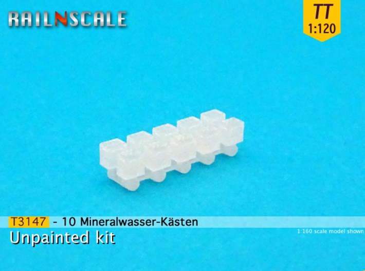 10 Mineralwasser-Kästen (TT 1:120) 3d printed 