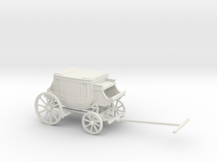 S Scale Stagecoach 3d printed This is a render not a picture