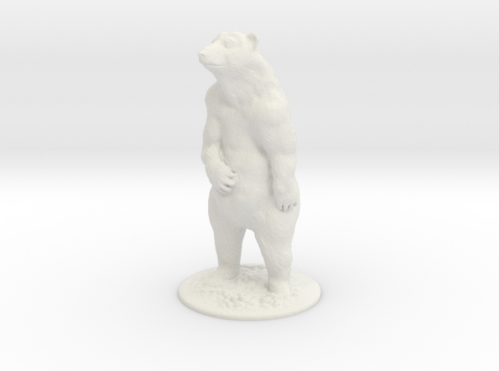 O Scale Grizzly Bear 3d printed This is a render not a picture