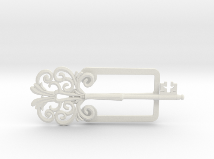 Clamp with an ancient beautiful key 3d printed