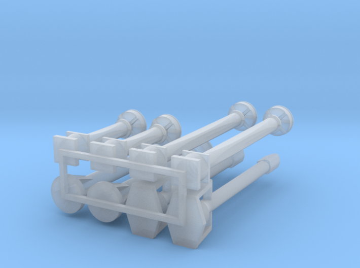 1/64 scale GPS and laser poles builders pack 3d printed