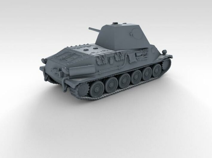 1/285 German Pz.Kpfw. T25 Medium Tank 3d printed 3d render showing product detail