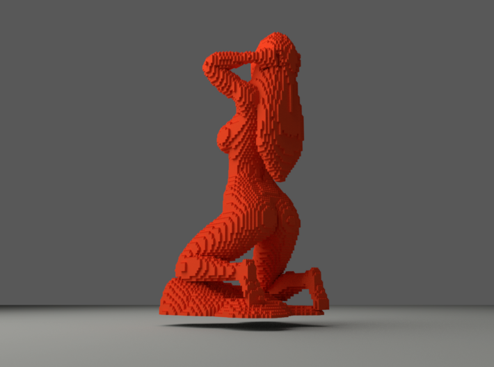 SQULP® Sculpture Girl in Spring  3d printed 