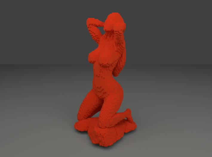 SQULP® Sculpture Girl in Spring 3d printed