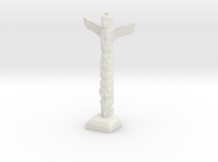 O Scale Totem Pole 3d printed This is a render not a photo
