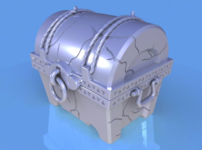 "BotW" Stone Treasure Chest 3d printed Solidworks render.