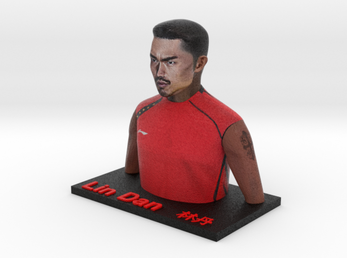 Lin Dan bust 3d printed