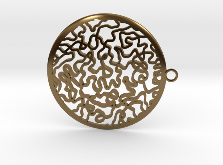 Circular timeless pendant 3d printed 