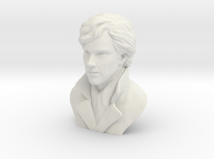 3D Sculpture of Benedict Cumberbatch 3d printed