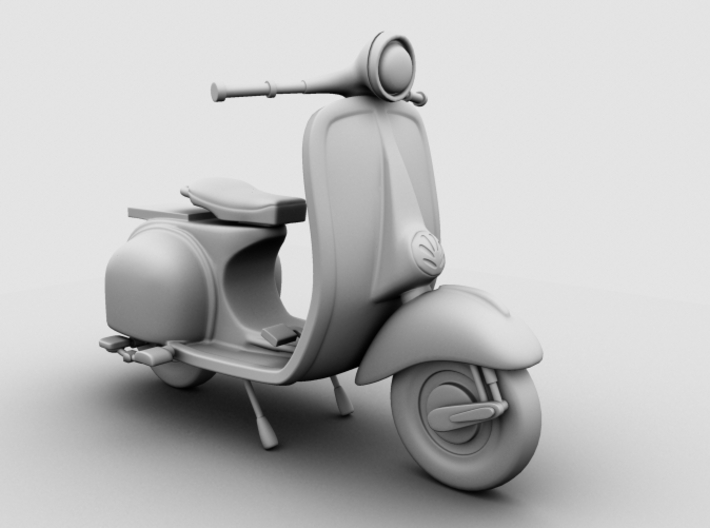 Scooter 3d printed Occlusion Render, Front