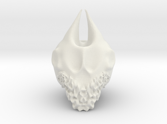 Bearded Skull 3d printed