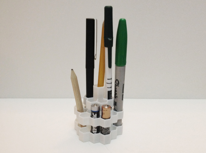 Hex Pen Holder 2 - Plastic 3d printed