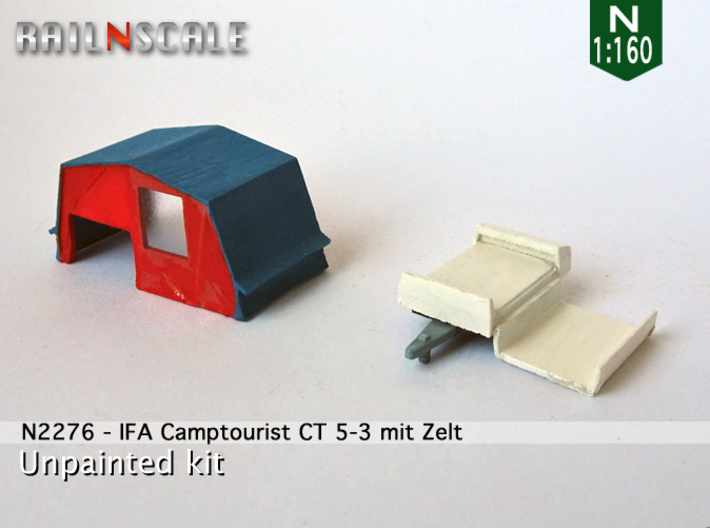 IFA Camptourist CT 5-3 mit Zelt (N 1:160) 3d printed 