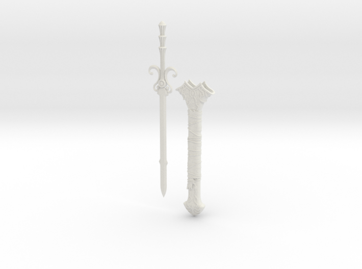 &quot;BotW&quot; Sword of the Six Sages and Scabbard Set 3d printed
