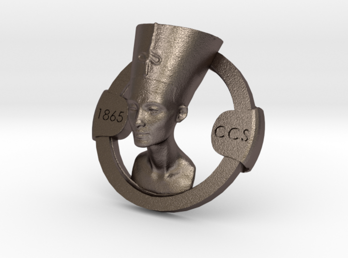 Nefertiti belt buckle Ornament 3d printed