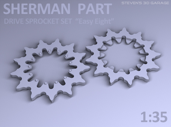 Sherman tank - Drive Sprocket set (1:35) 3d printed