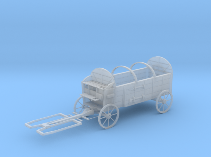 S Scale Hay Wagon 3d printed This is a render not a picture
