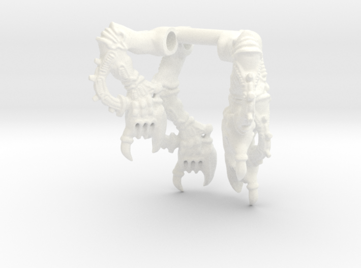Warrior scale spine fist arms 3d printed 