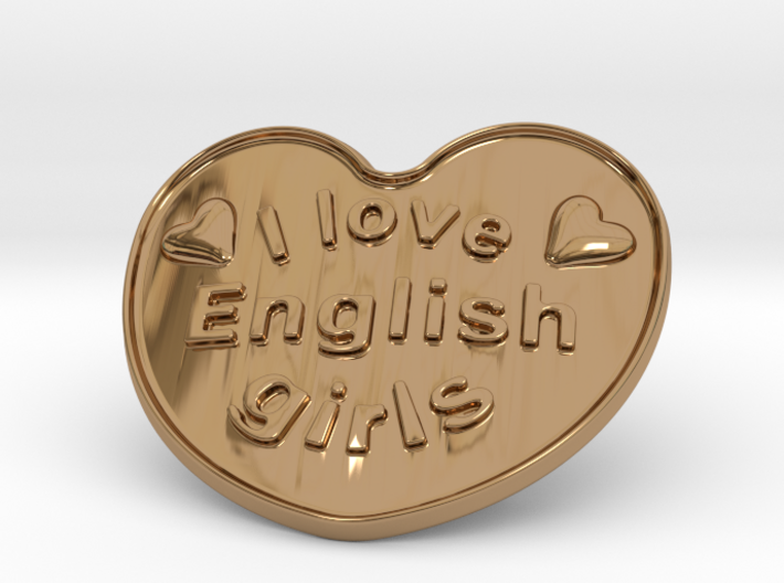 I Love English Girls 3d printed