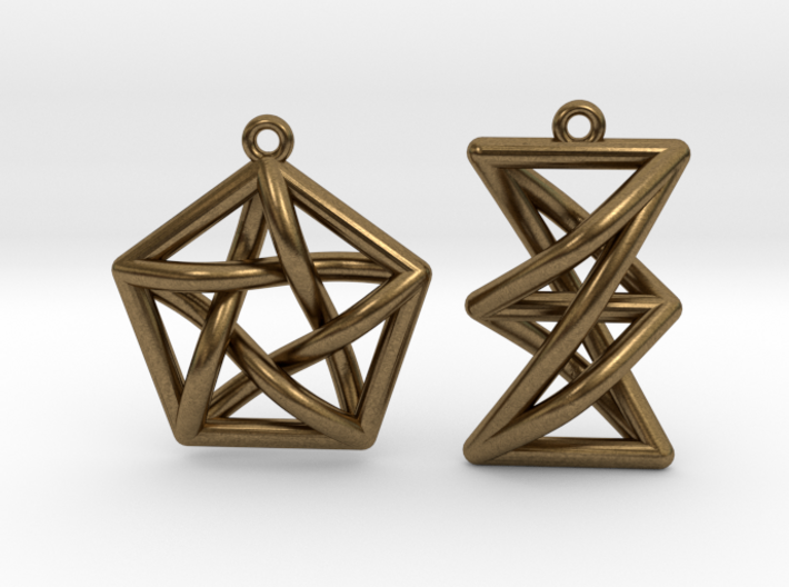 Forbidden Subgraph Earrings 3d printed