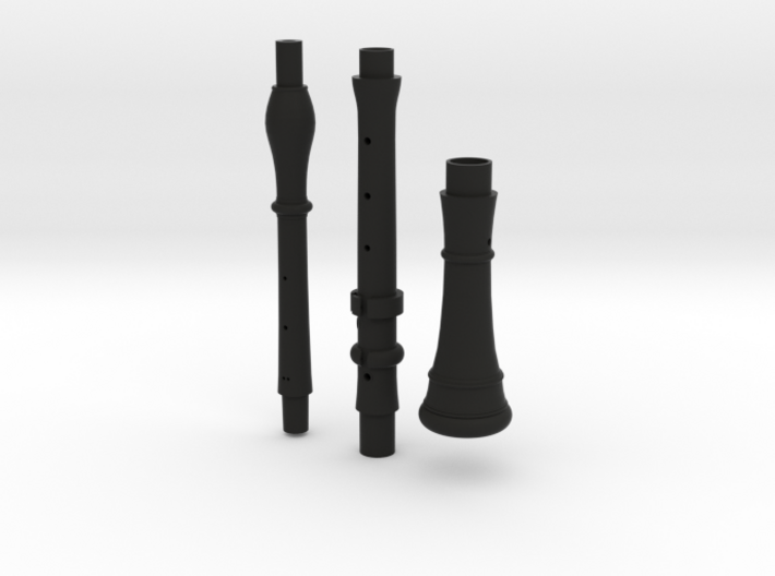 A=415 MIM2609 Rottenburgh baroque oboe joints&bell 3d printed 