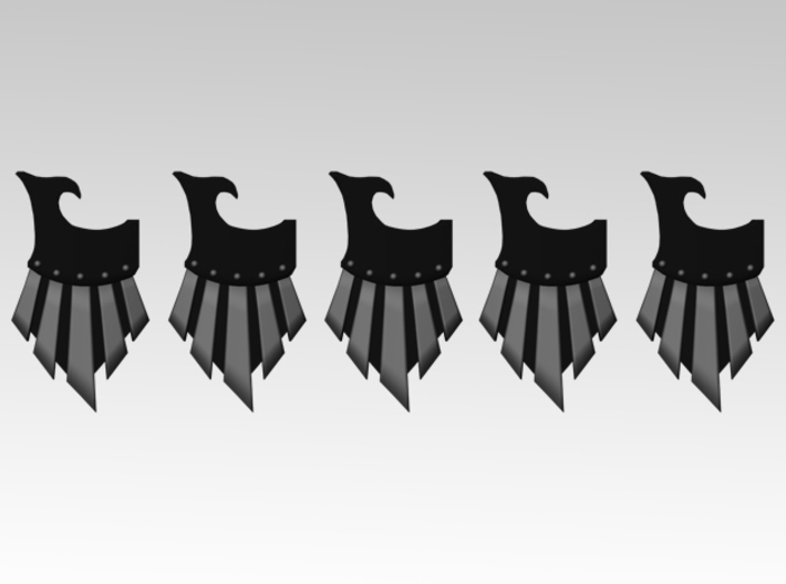 Raven Veteran Right Storm Shields X5 3d printed Product is sold unpainted.