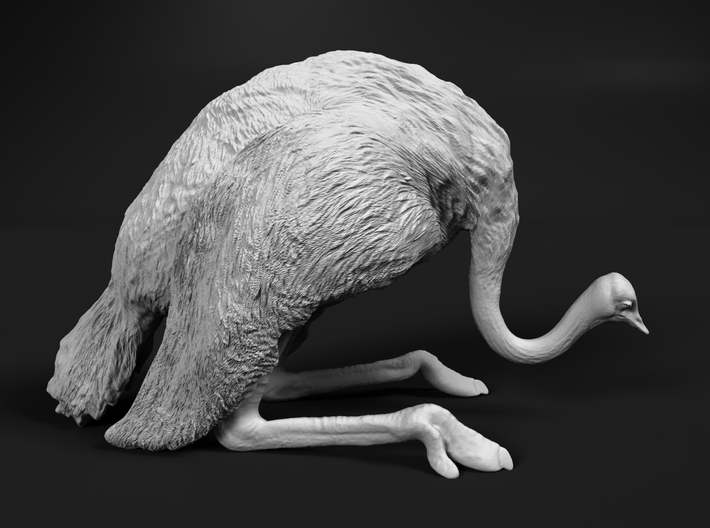 Ostrich 1:64 Guarding the Nest 3d printed