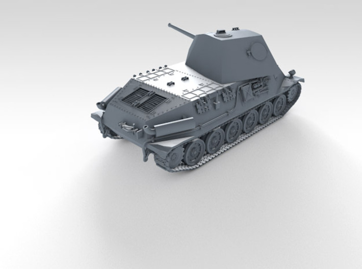 1/72 German Pz.Kpfw. T25 Medium Tank 3d printed 3d render showing product detail