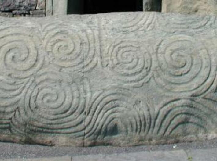 Newgrange Ring 3d printed Newgrange Entrance stone