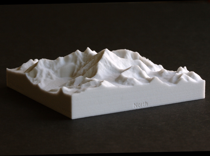 4''/10cm Mt. Everest, China/Tibet, Sandstone 3d printed