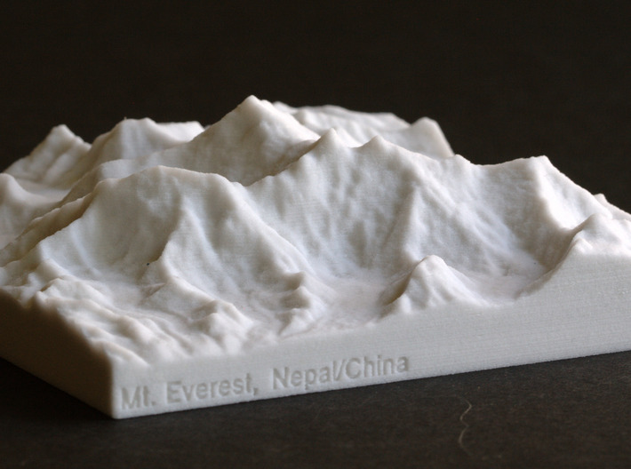 4''/10cm Mt. Everest, China/Tibet, Sandstone 3d printed 