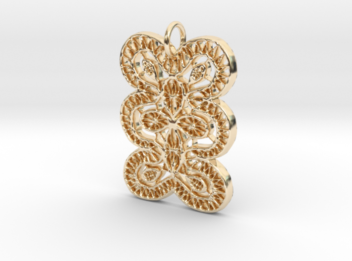 Lace Ornament Pendant Charm 3d printed