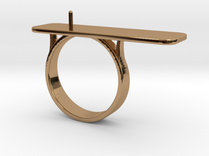 Anniversary ring with Pearl - RS000100091 3d printed
