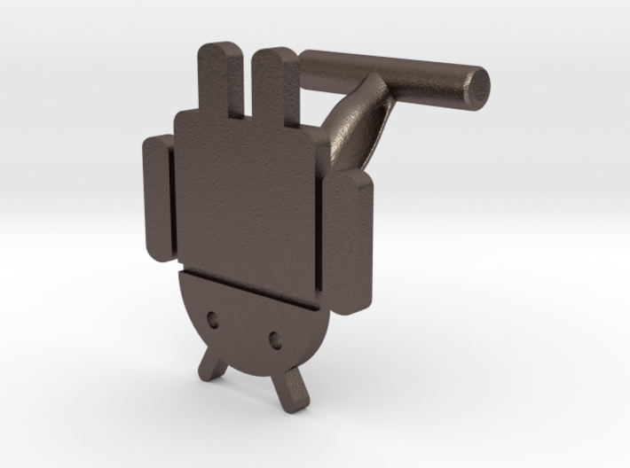 Droidbot Cufflinks 3d printed