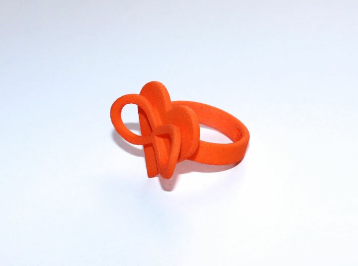 AMOURARMOR in orange polished plastic 3d printed