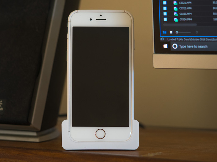 iPhone 7 Portrait Stand for Desk & Car  3d printed 