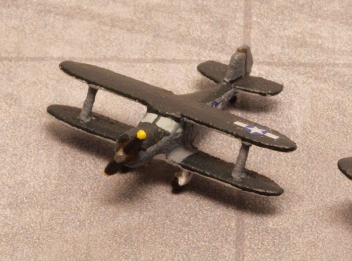 Beech UC-43 Traveler (Pair) 1/285 6mm 3d printed Beech Staggerwing, GB-1 is us navy tricolor scheme